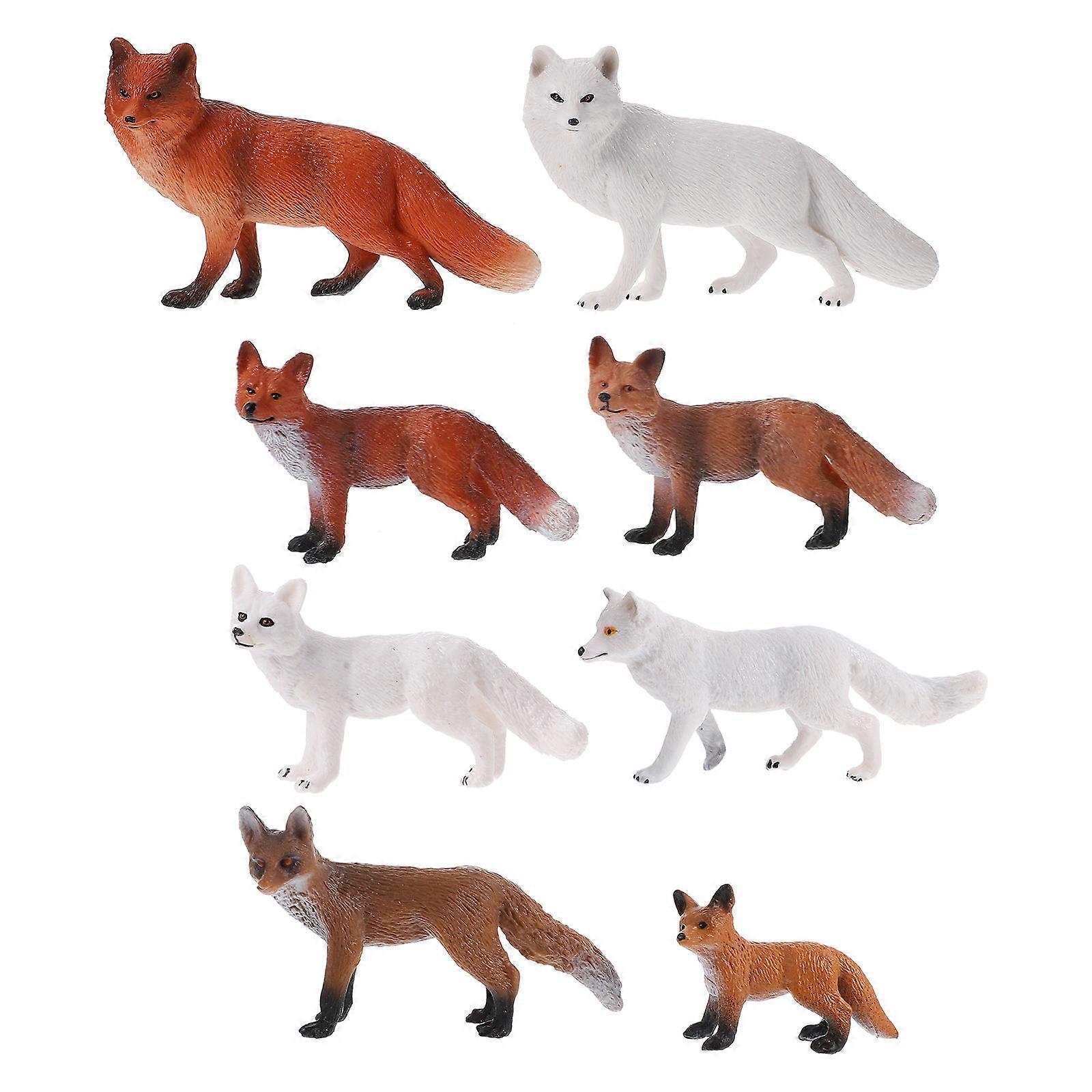 Imitated Animal Model Toy Simulation Solid Plaything 24Pcs for Decor