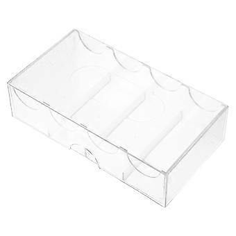 Transparent Poker Chip Holder Multi-Function Storage Box for Paper Clip Storage