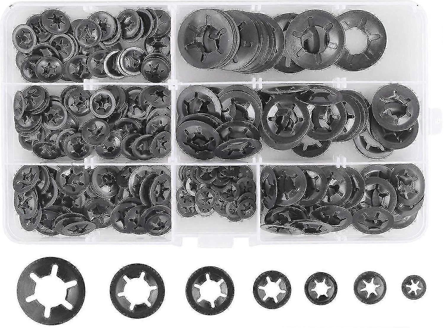 280 Pcs Lock Washers Lock Washers, Steel Lock Washers Quick Lock Washers