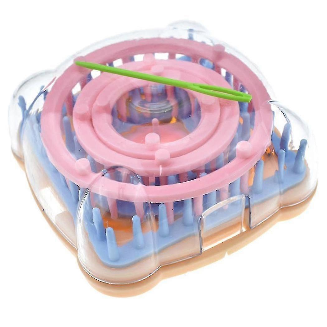 Flower Knitting Machine Kit Diy Wool Flower Machine Loom Tool Set Square Flower Maker With Needle