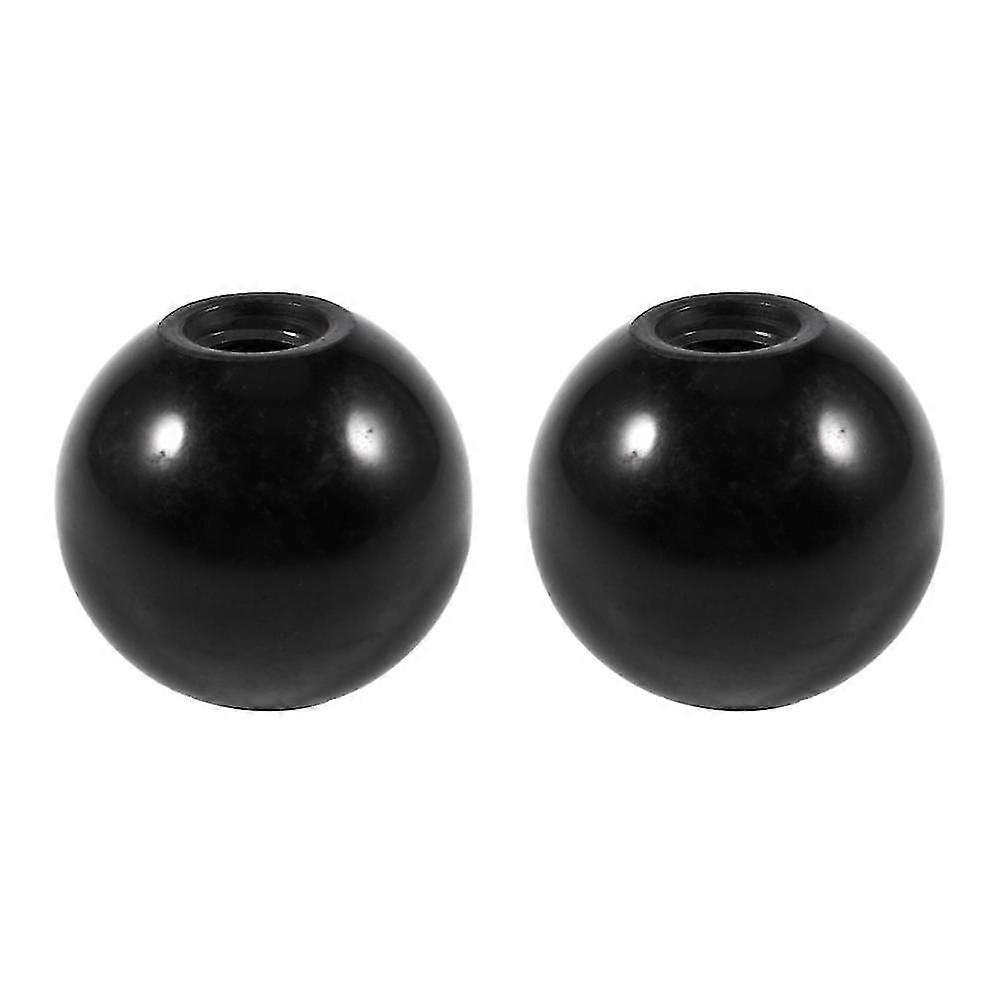 2x Replacement Black Bakelite 35 Mm Diameter Ball Lever Knob