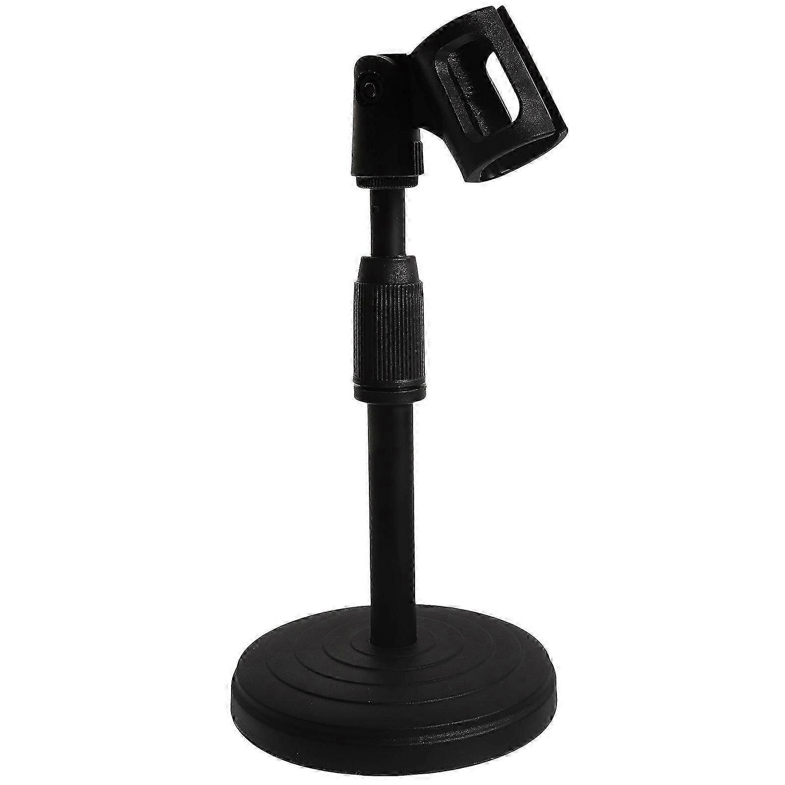Adjustable Desktop Microphone Stand with Mic Clip for Table Use