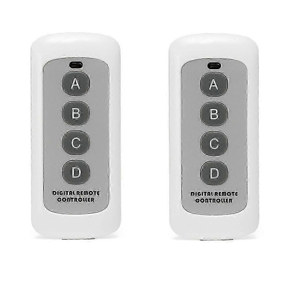 433MHZ Wireless RF Remote Control White 4-Button Remote Control EV1527 Learning Code Wireless Remote Control