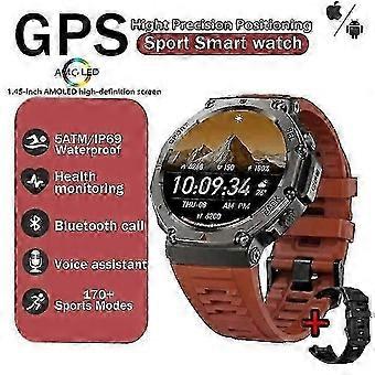 Reloj inteligente GPS resistente al agua para hombre con asistente de voz y llamadas inalámbricas para Android e iOS, ideal para deportes al aire libre y fitness_zyac