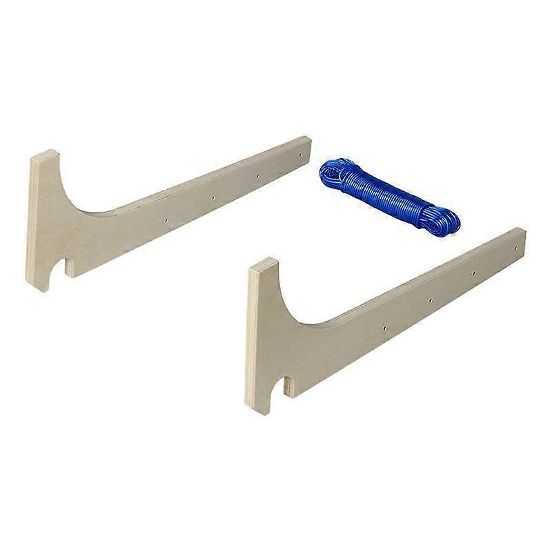 Clothesline holder for vertically positioned manoeuvring handles 3-piece