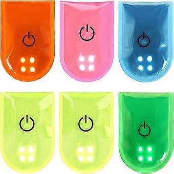 Pack Magnetische LED Clip Light USB Oplaadbare Hoge Zichtbaarheid LED Licht voor Wandelen Hardlopen Jogging Sporttas 5 Kleuren
