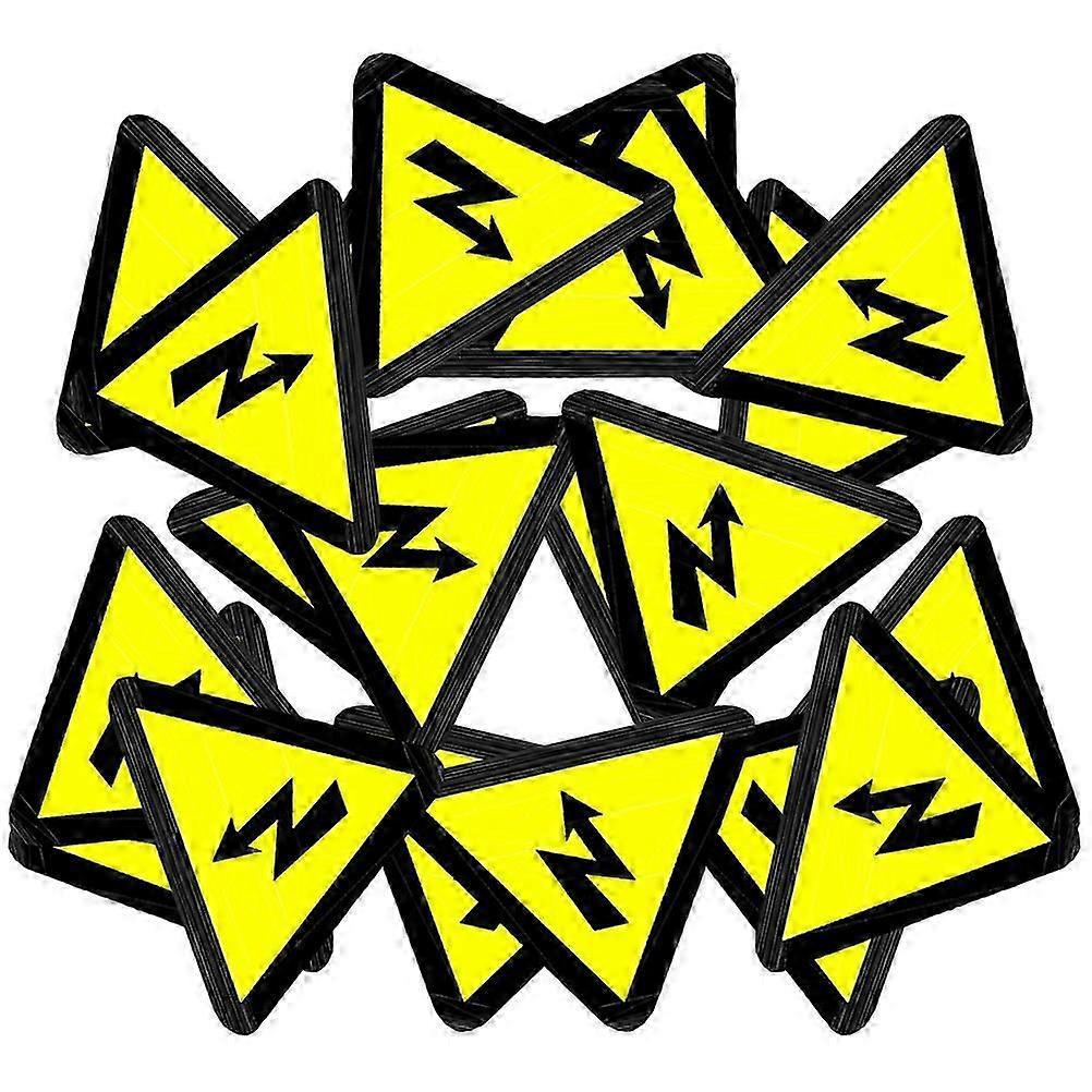 Electrical Warning Stickers for High Voltage Caution 25Pcs Adhesive Labels