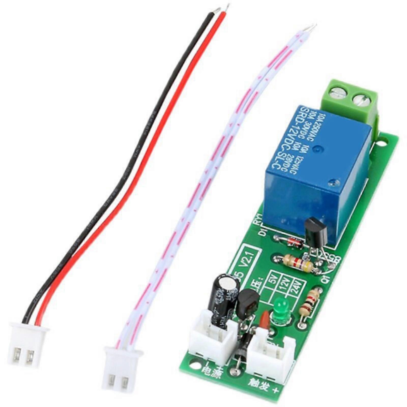 Delay Timer Relays Module 12V 10A Relays Module With LED Indicators For Automation And Irrigation Systems 0~60Minutes Multicolor