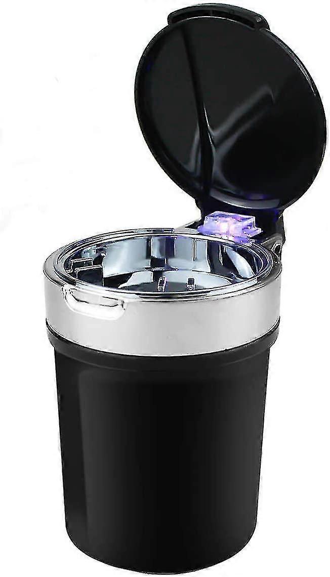 Ring Box, Square Velvet Wedding Ring Case With Led Light Black