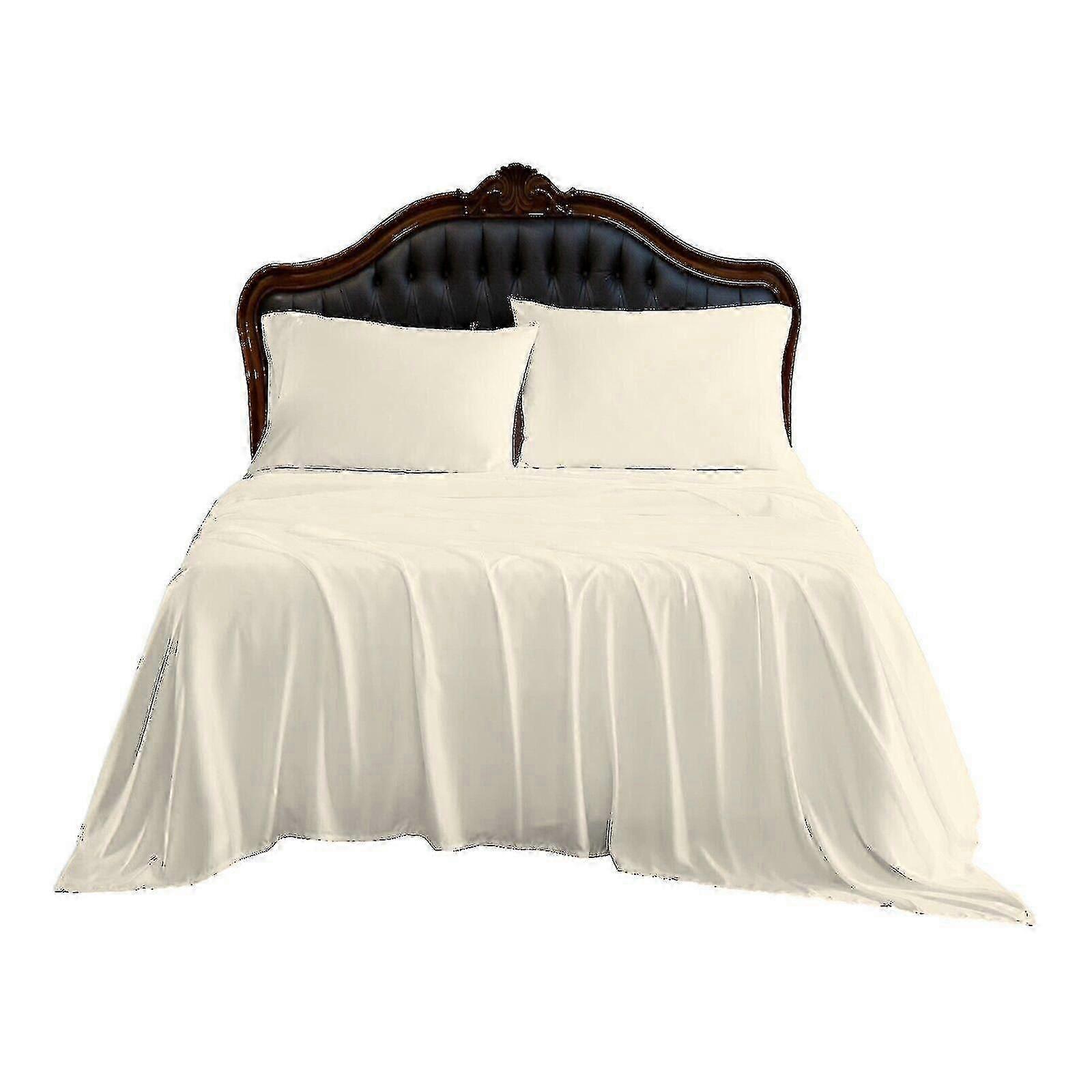 Flat Sheet Bed Sheets Poly Cotton Percale Single Double King Super King Size