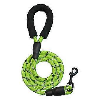 Coleira para Cães 1.5m Forte Coleira para Cães com Cabo Acolchoado Macio Corda Reflexiva para Cães Médios ou Grandes Andando Caminhadas Verde 56Vingt