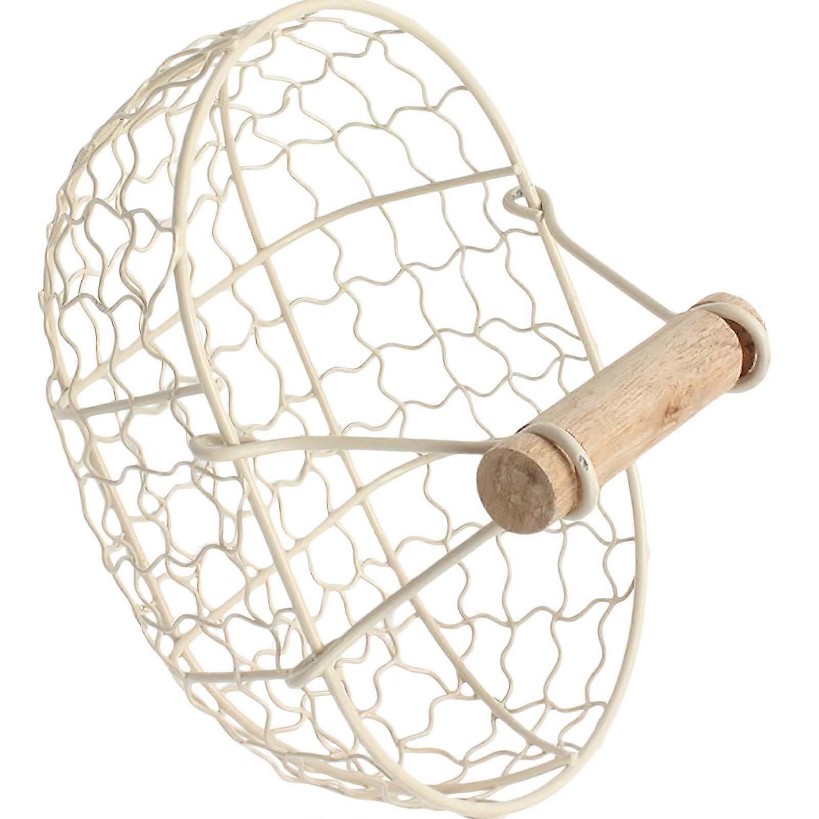 1Pc Creative Storage Basket Kitchen Fruit Basket Bread Desktop Organizer (Beige)