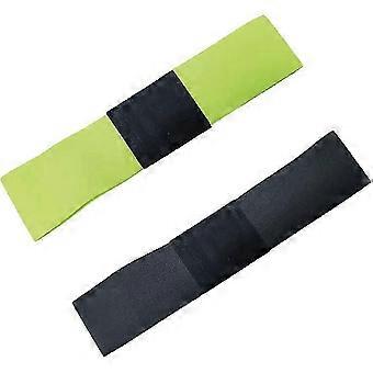Golf Swing Trainer 2 Pack Elastic Fabric Training Aid for Beginners Posture Correction 35 x 7 cm Black Green
