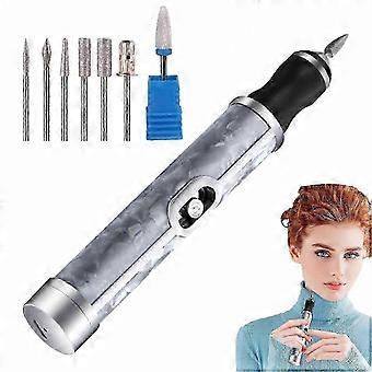 Rechargeable Electric Nail File for Thick Toenails, 4 Speed Control Toenail Grinder Kit with 7 Bits,