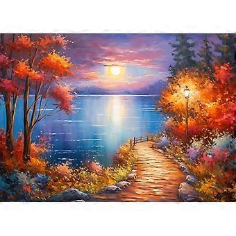 Puzzles Moonlight Path Rural Scene Jigsaw Puzzles CYQL-431