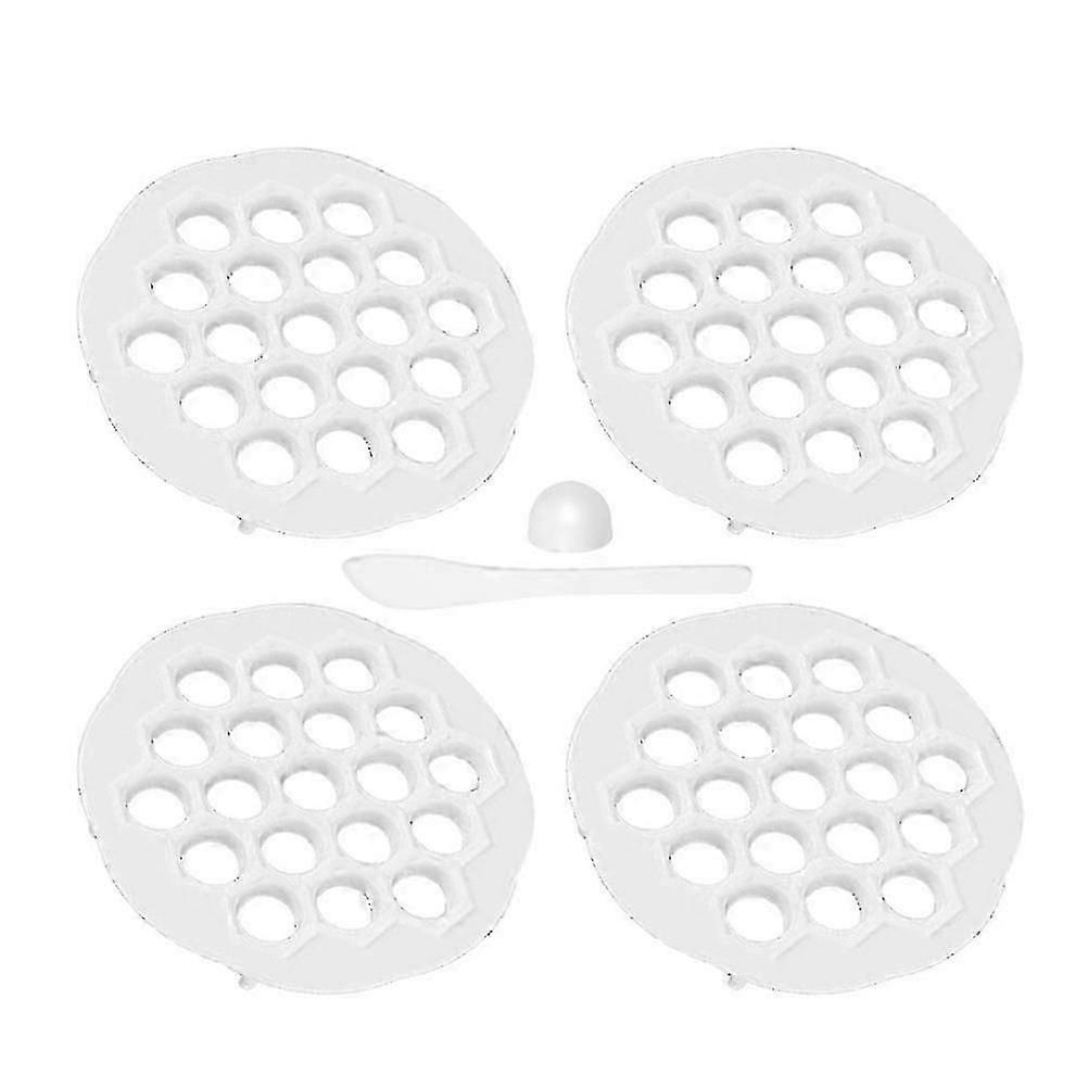 Dumpling Mold Kitchen Tool Compact Storage 4Sets White Dumpling Maker 26-27