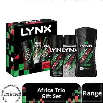 LYNX Africa Trio Gift Set 3 piece, Choose your pack 1,2,3 or 4