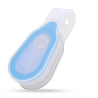 Impermeable al aire libre portátil Led Mini luz nocturna Botón de funcionamiento Lámpara de clip de silicona