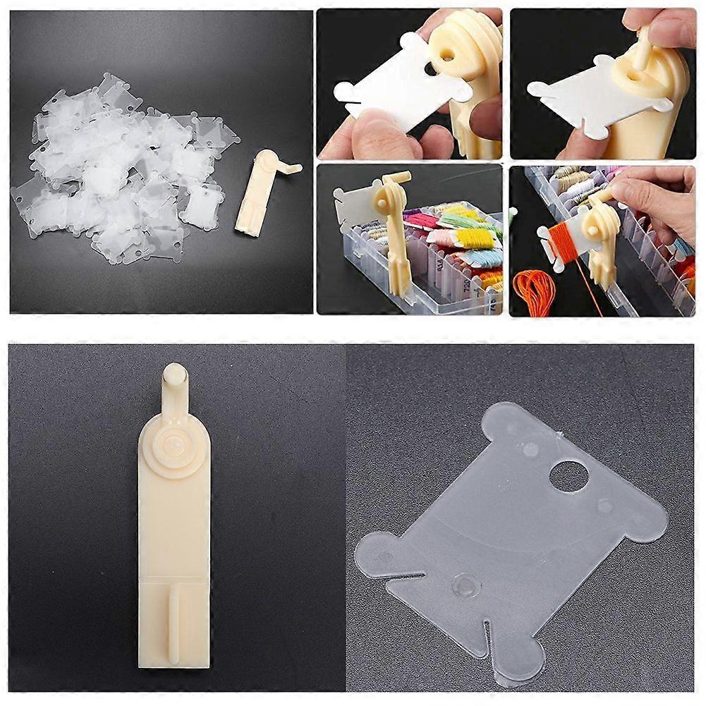 Manual Yarn Fast Winder Wool Thread Winding Tool   100PCS Winding Plate