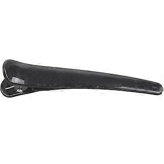 10 Pcs Black Plastic Single Prong DIY Hairstyle Alligator Hair Clip 3.1" Long
