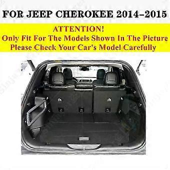 Car Trunk Mat compatible with JEEP Grand Cherokee Renegade Patriot Compass Flat Side Rear Cargo Protect Carpet Liner Cover Tail Boot Pad-Black Beige-C
