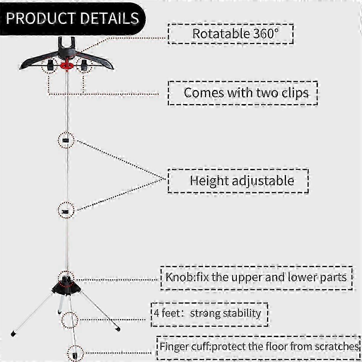 Foldable Garment Steamer Stand with Ironing Gloves compatible with Clothes,Adjustable Steamer Rack with Two Cli