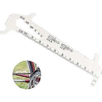 R9 Bicycle Chain Wear Tool 1pcs Bike Chain Checker Tool Stainless Steel Bike Chain Wear Indicator Tool Chain Measuring Ruler Bike Chain Wear Indicator
