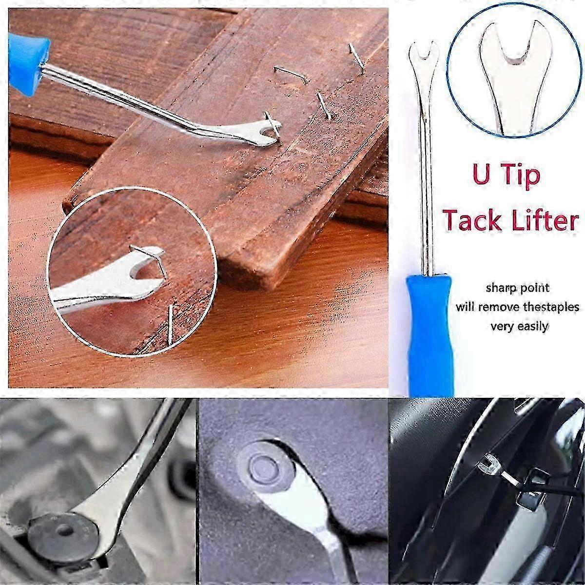 4pcs Staple Remover -Puller Nail Remover Tool Set Nail Puller Plier, Staple Puller, -Lifter, Fastener Remove