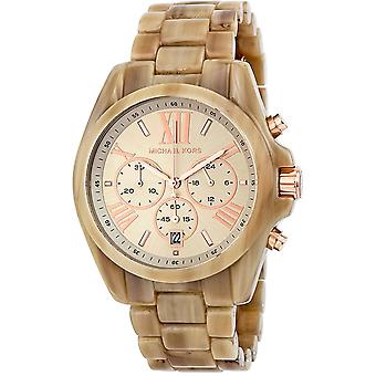 Michael kors bradshaw chrono Watch for Women Analog Quartz with MK5840 Plastic Bracelet
