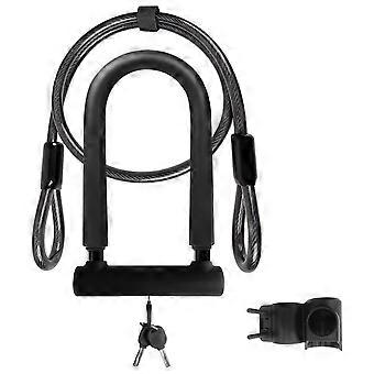 Portable Compact Outdoor Lock, Durable Anti-theft Silicone U-Shaped Bike Lock