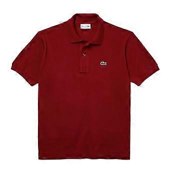 Lacoste Mens Polo Red L1212 Short Sleeve Classic Fit Cotton Sports Golf Shirts