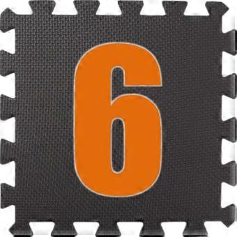 EXTRA DIKTE 2.5cm Sport Mat, set van 6, multifunctionele beschermmatten