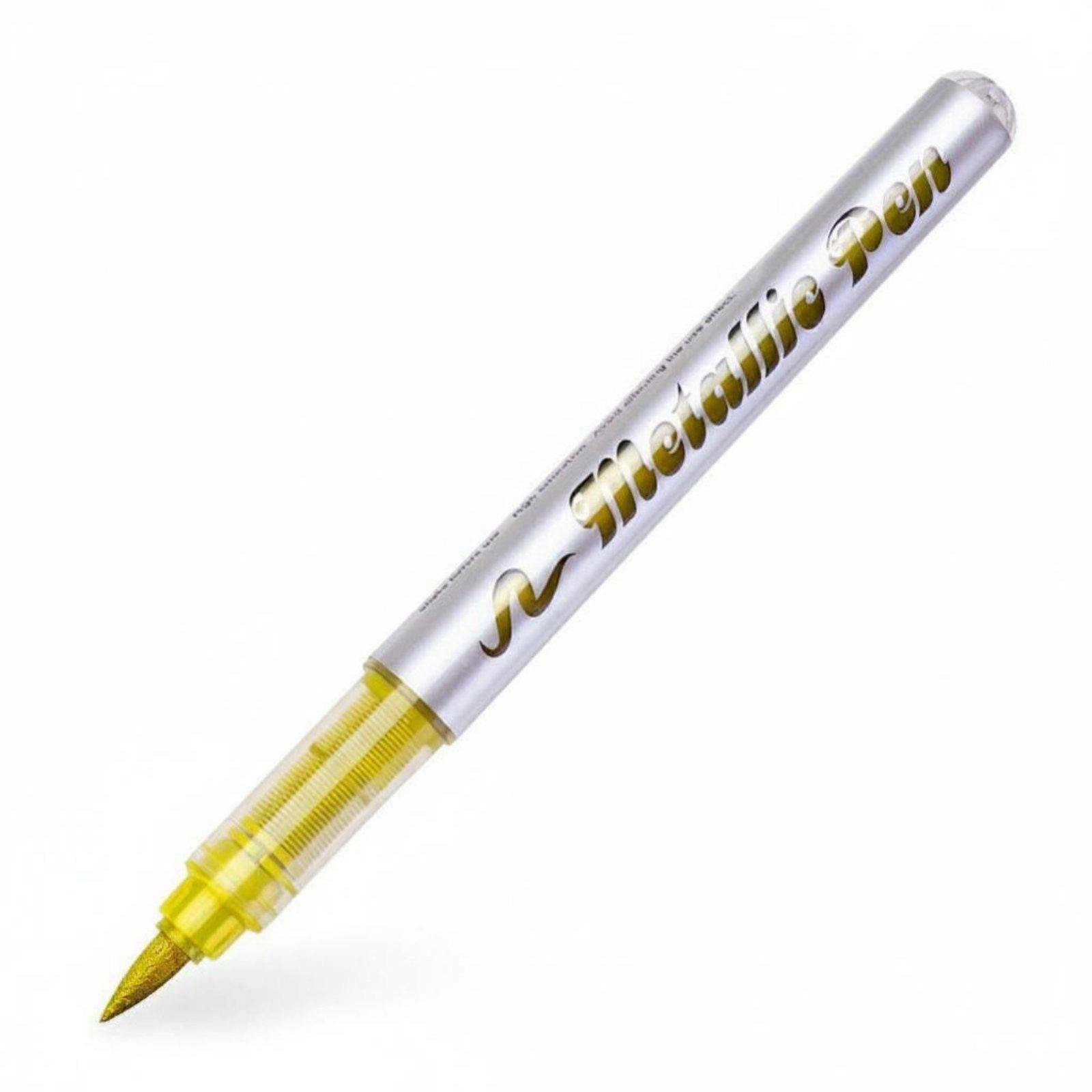 Shimmering Brush Marker Multi-Surface Paint Markers Opaque Coverage Art Supply