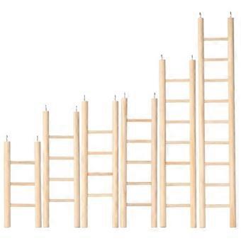 6 Stuks Hangende Vogelklimladder - Houten Ladder voor Vogels