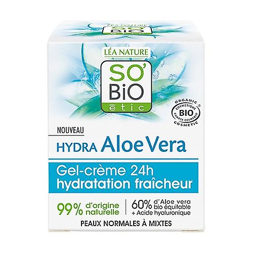 Refreshing moisturizing gel cream 24h 50 ml of cream