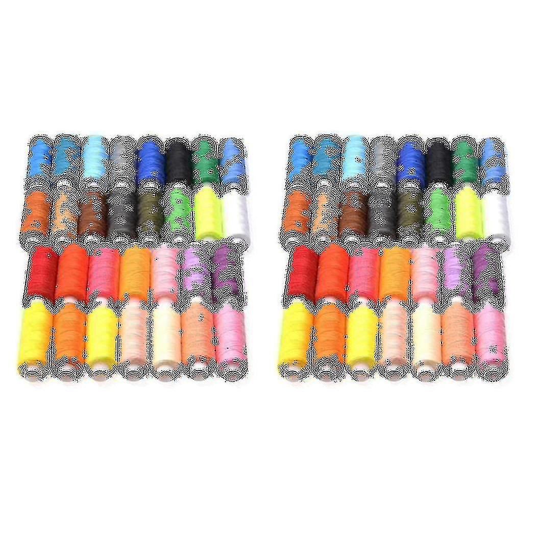 60 Spool Sewing Thread, 250 Yard Each Assorted Spool Threads Sewing Thread Bobbins Of Colorful Mult