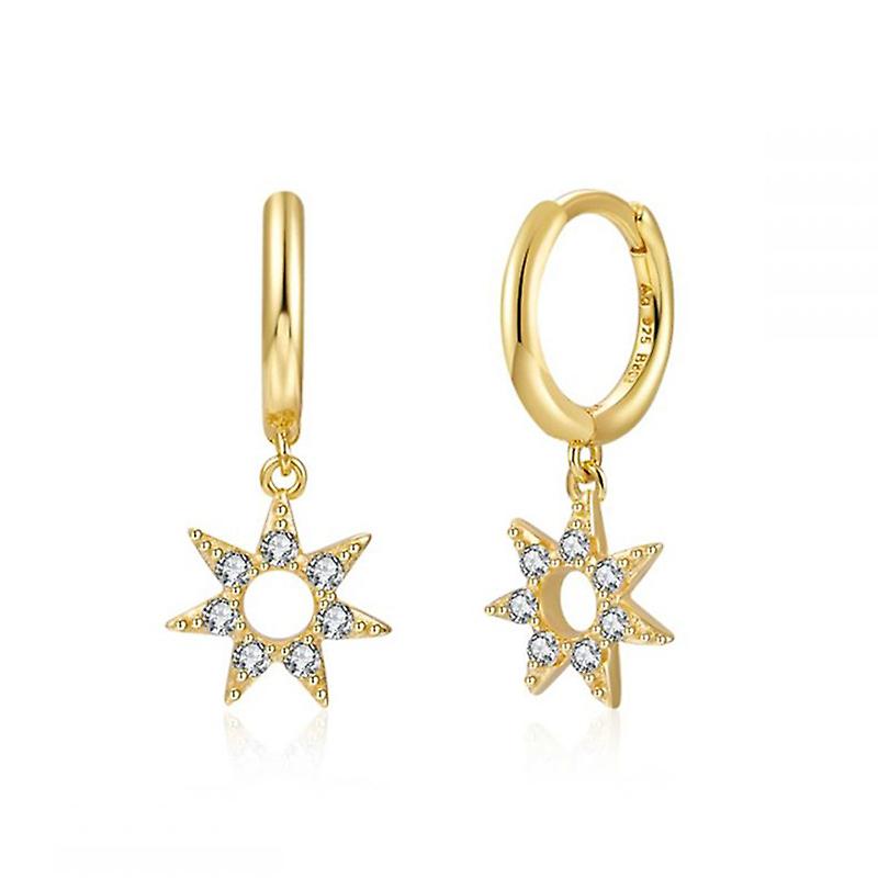 S925 Silver Needle Pendant Earrings