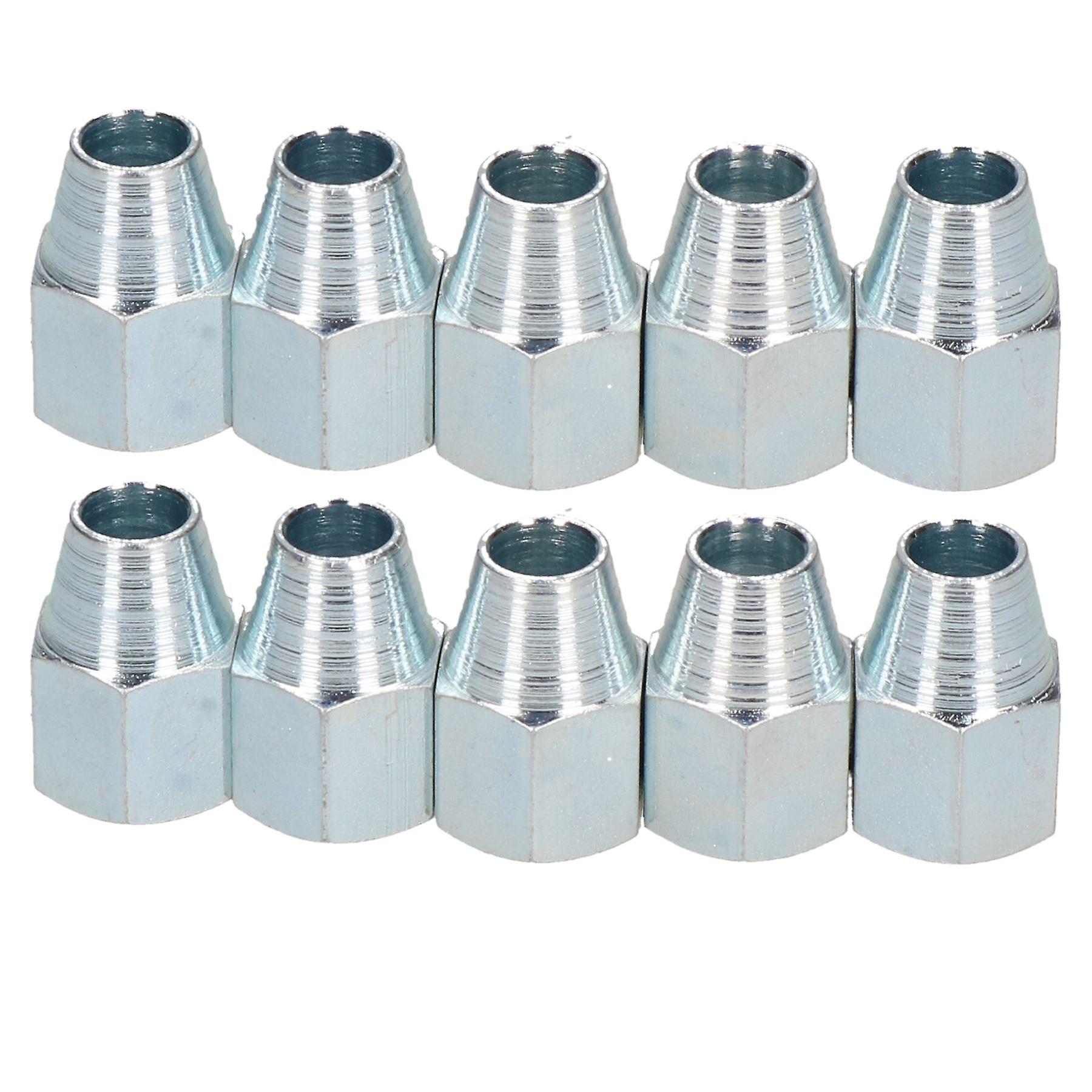 Steel Female Brake Pipe Union Fittings 1/2" x 20 UNF for 5/16" Brake Pipe 10pc