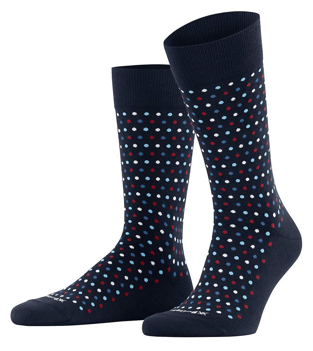 Burlington Dot Socks - Marine Navy
