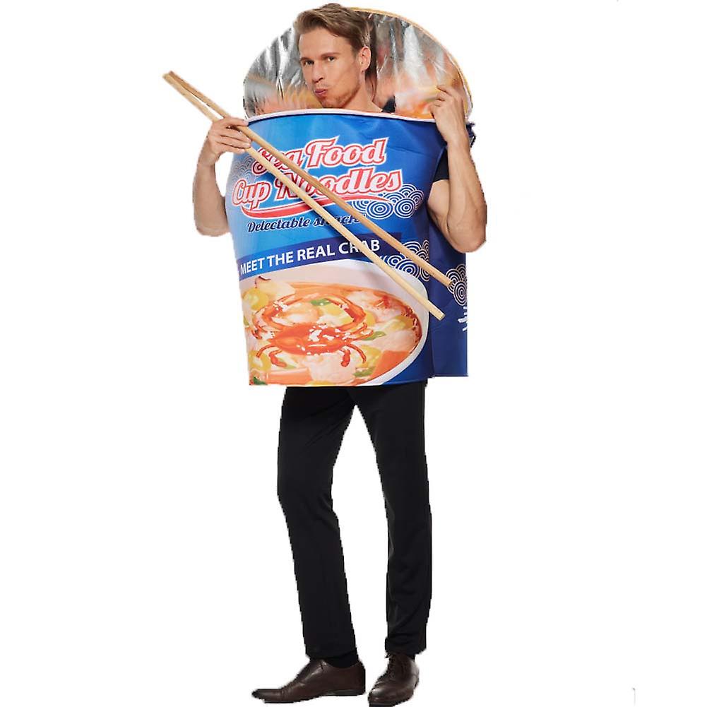 Instant-Noodles Jumpsuit Party Bowl Noodles Funny-Costumes for Show