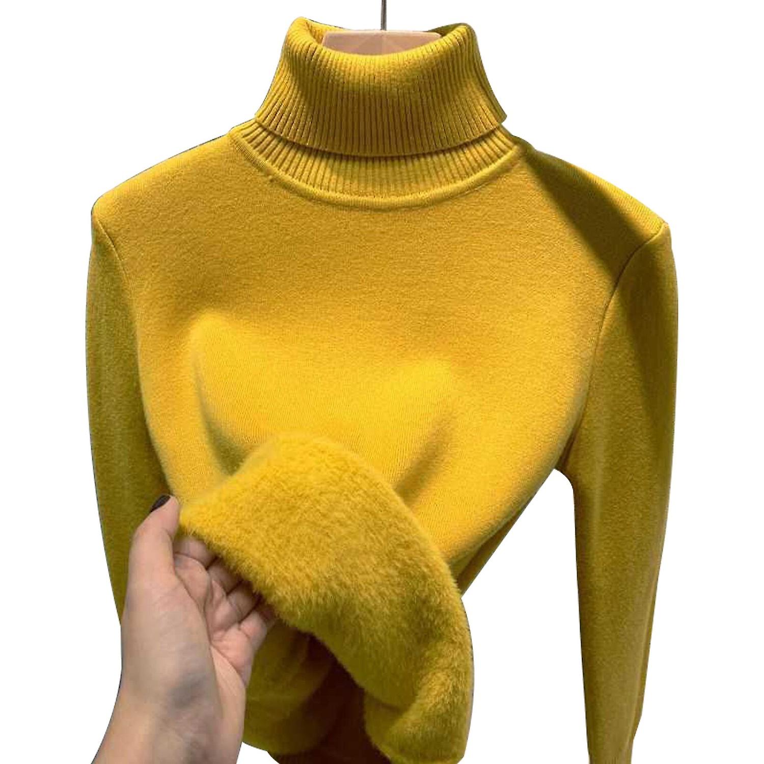 Dicker warmer Rollkragenpullover für Damen - Eleganter Winterstrickpullover