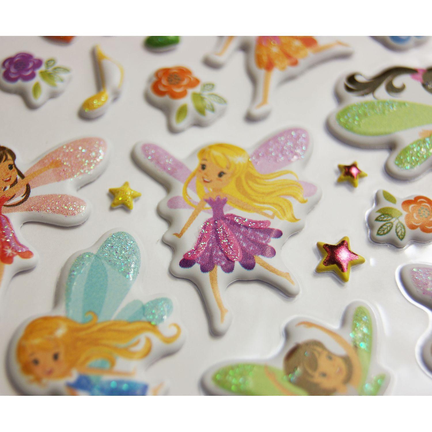 Reusable stickers - Foam - Fairies - Glitter