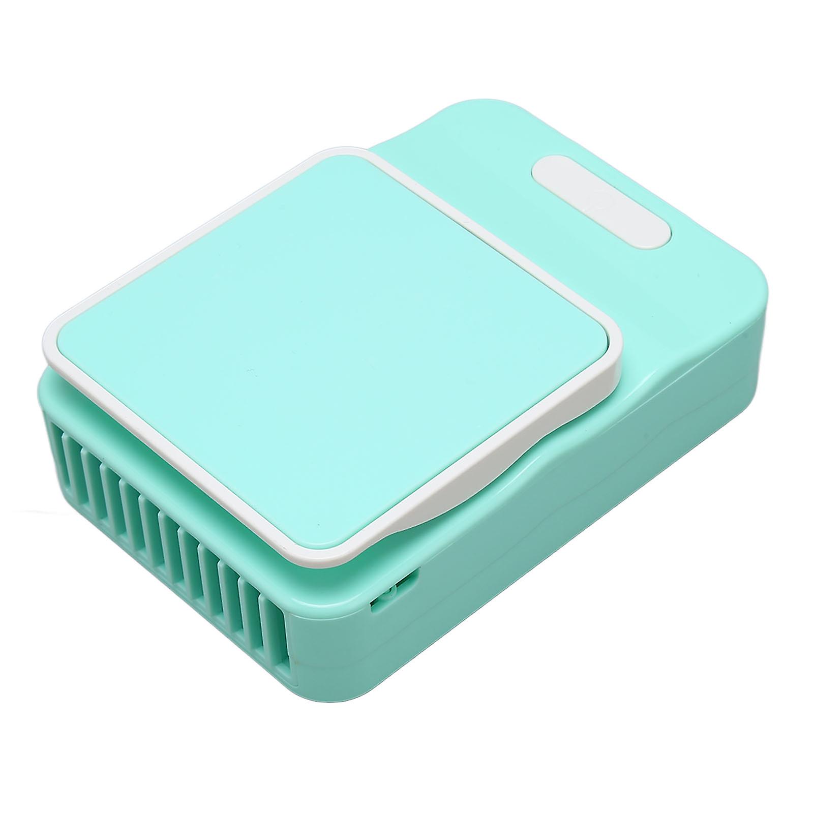 Necklace Fan 3 Speed Modes USB Charge Low Noise USB Charge Easy Control Mini Desk Fan for Home School Office Blue