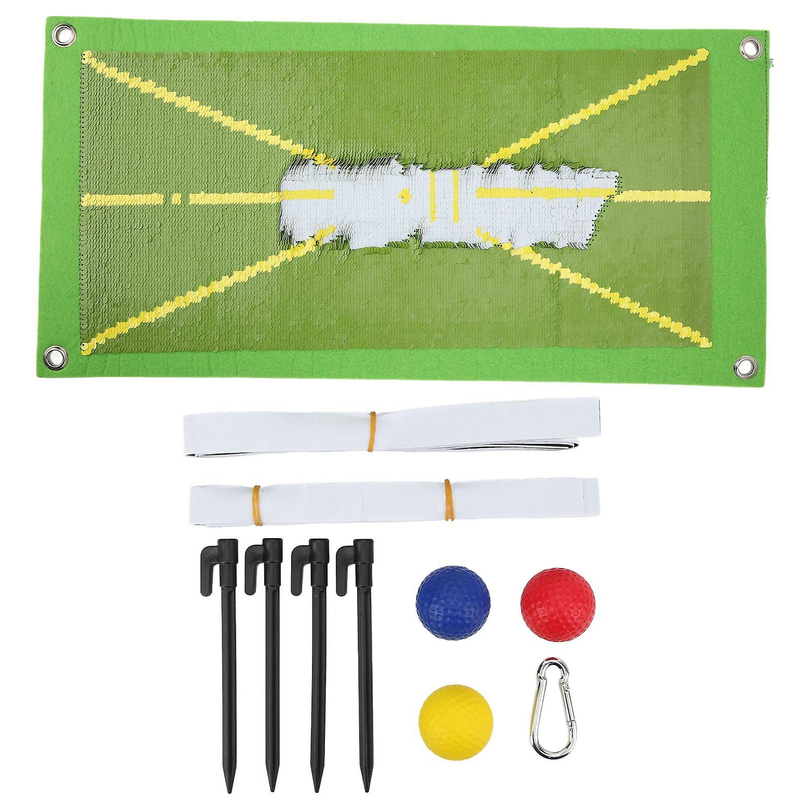 Indoor/Outdoor Golf Mat for Swing Path Correction and Hitting Posture Improvement