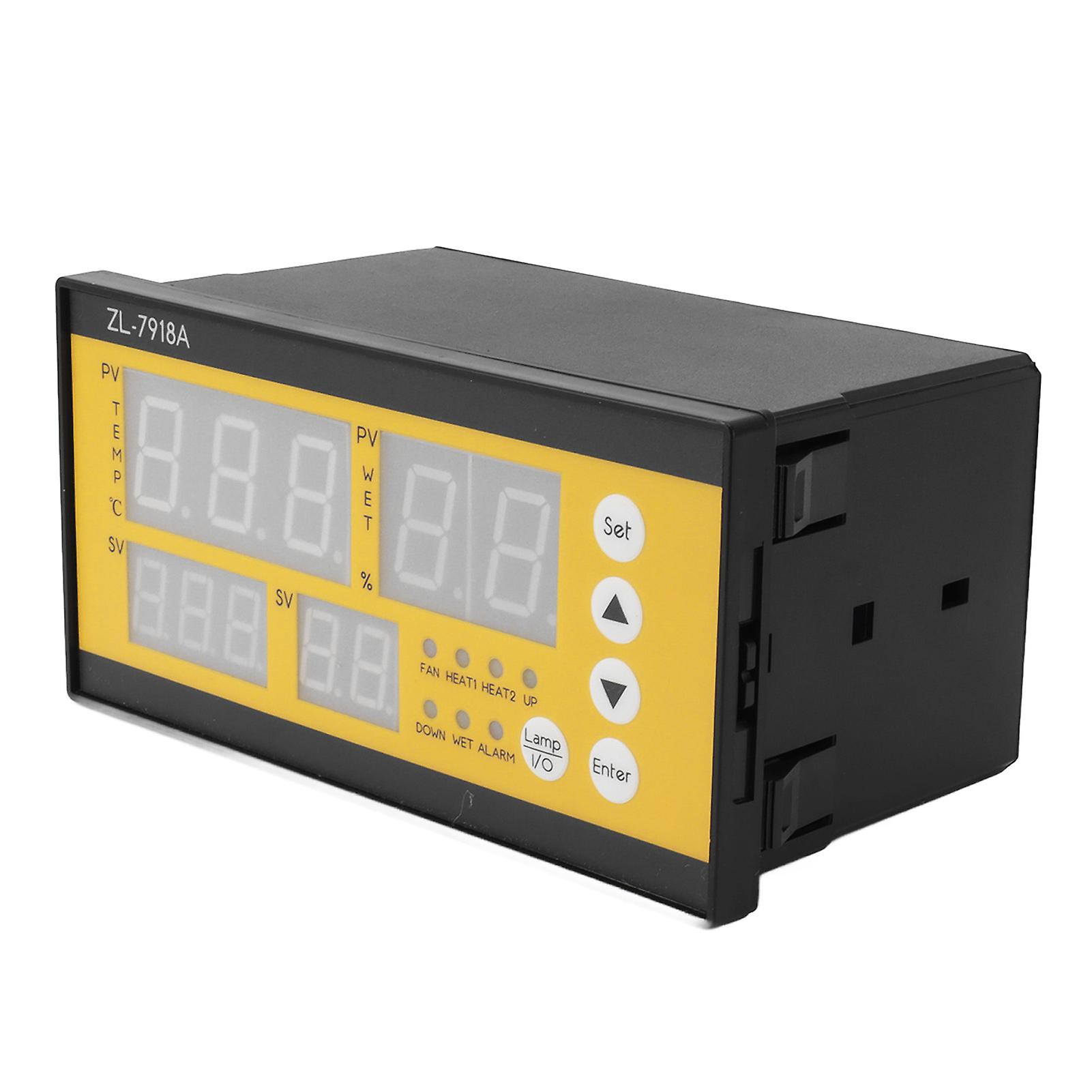 Incubator Temp Humidity Sensor Controller with LED Light 160x80x95mm