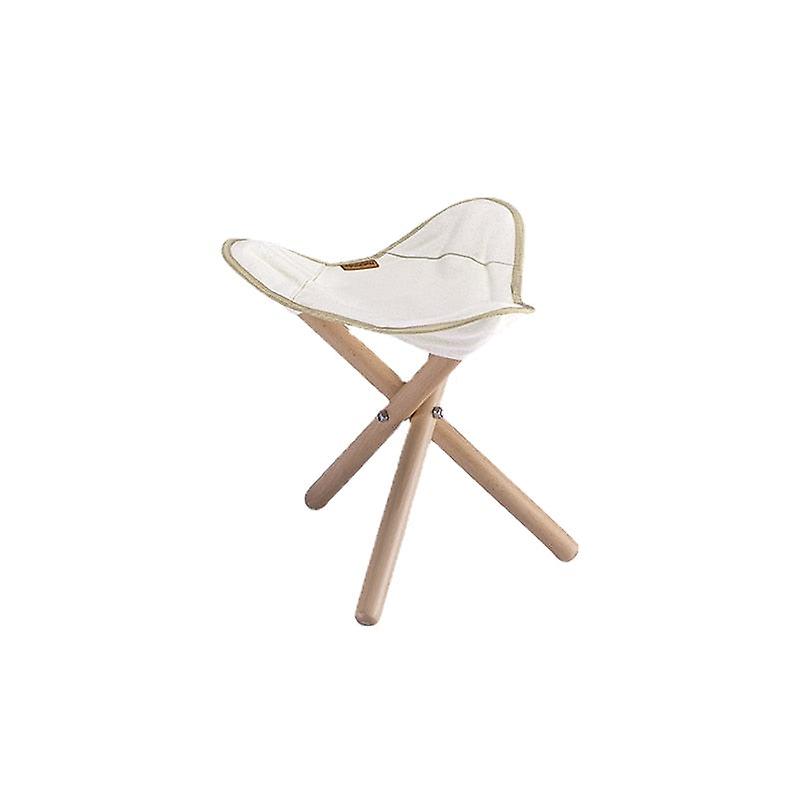 Portable Outdoor Foldable Solid Wood Bench - Ultralight Triangle Stool For Camping, Hiking, Picnic, Bbq