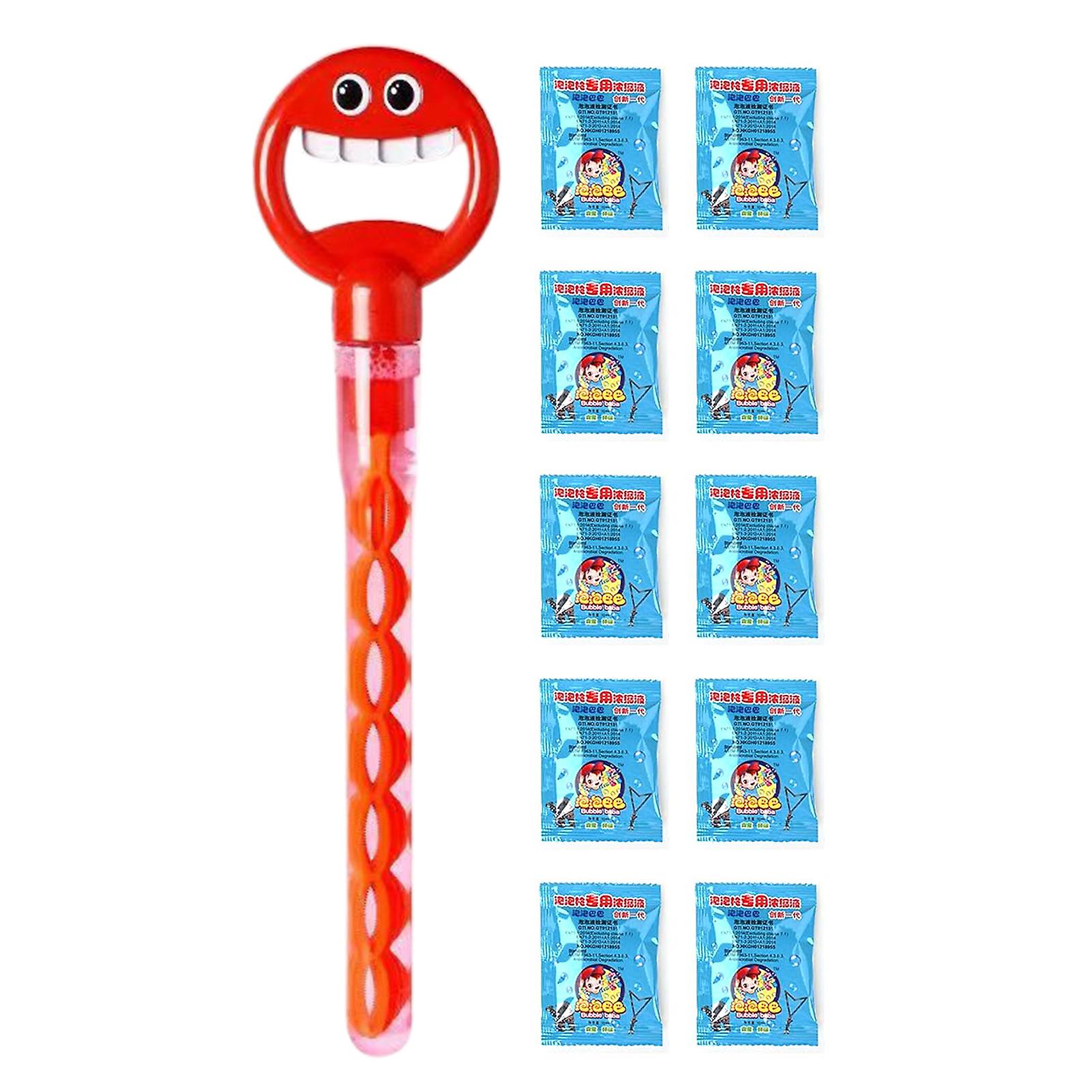 32 Hole Smilings Face Bubble Stick with Refills Easy Using Bubble Machine for Party Favor