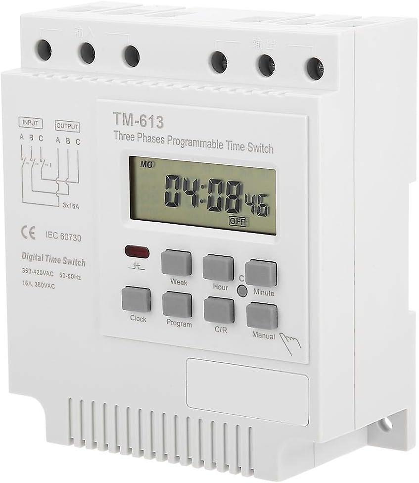Programable Timer - 380V Timer TM-163 Timer Switch for 350v-420vAC Three Phase Motor