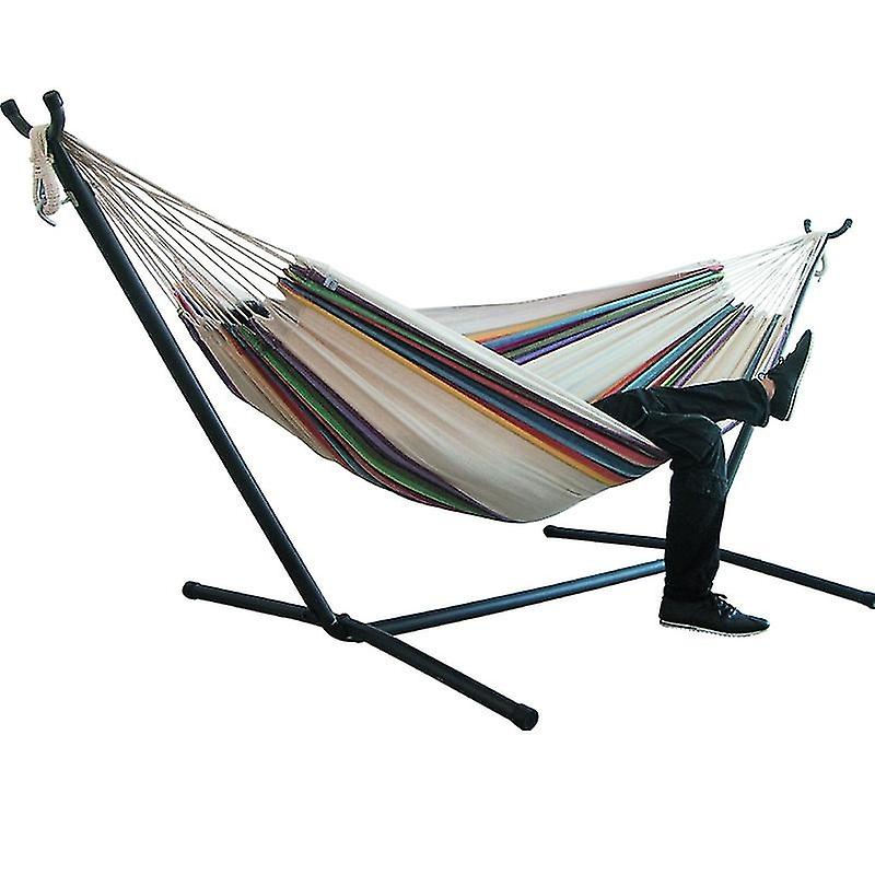 Double hammock camping thickened swing chair outdoor hanging bed canvas rocking chair without hammoc
