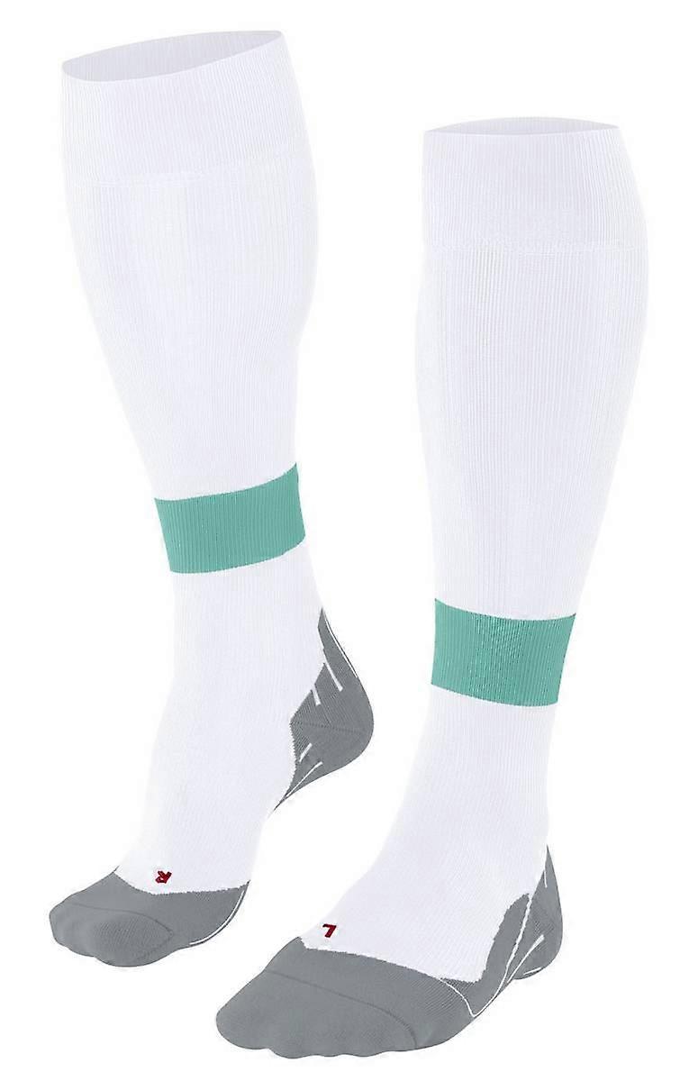 Falke RU Compression Energy Running Knee-High W2 Socks - White/Teal